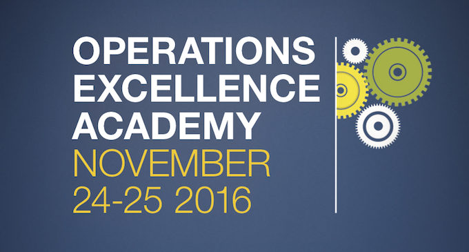 Evento Mckinsey: «Operations Excellence Academy 2016»